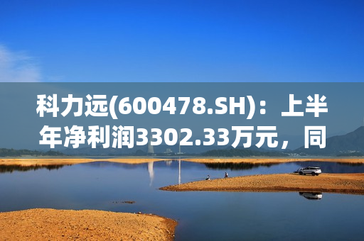 科力远(600478.SH)：上半年净利润3302.33万元，同比下降48.47%