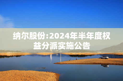 纳尔股份:2024年半年度权益分派实施公告 第1张