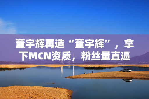 董宇辉再造“董宇辉”，拿下MCN资质，粉丝量直逼东方甄选 第1张