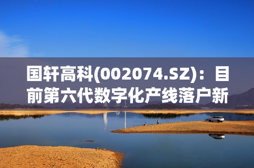 国轩高科(002074.SZ)：目前第六代数字化产线落户新站标准电芯项目，公司也成立了数字AI工程院