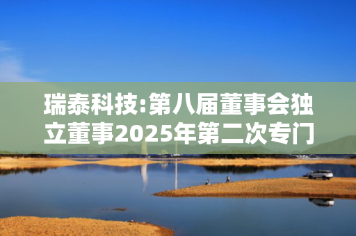 瑞泰科技:第八届董事会独立董事2025年第二次专门会议决议