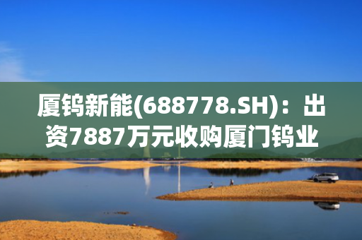 厦钨新能(688778.SH)：出资7887万元收购厦门钨业海沧分公司二次资源制造部相关业务资产组 第1张