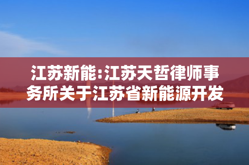 江苏新能:江苏天哲律师事务所关于江苏省新能源开发股份有限公司2025年第一次临时股东大会的法律意见书