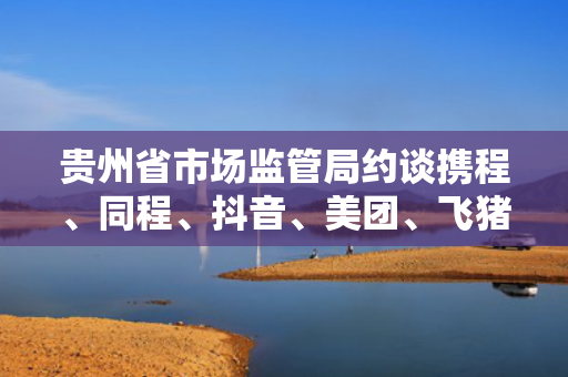 贵州省市场监管局约谈携程、同程、抖音、美团、飞猪