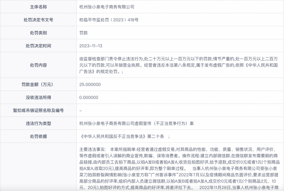 张小泉“拉群刷单”遭?？?公司业绩已持续下降 第2张