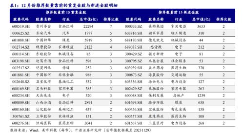 北向资金净买入创近16周新高，大比例加仓名单来了！券商12月金股出炉 第7张