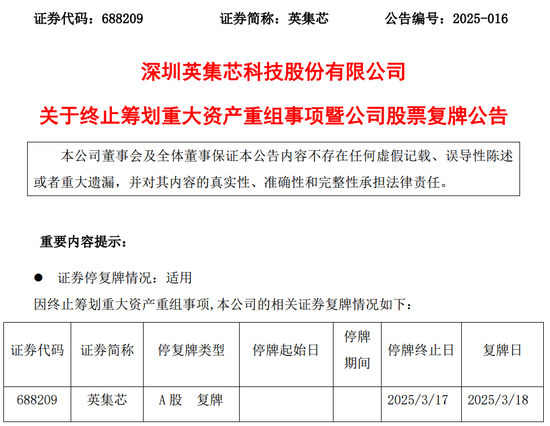 一A股重大资产重组，“黄了”！